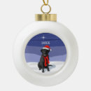 Search for black santa ornaments Labrador retriever
