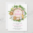 Search for pink safari invitations Elephant