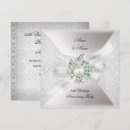 Search for pearl wedding anniversary invitations Silver