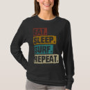 Search for eat sleep surf tshirts Retro