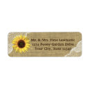 Search for burlap flowers return address labels Rustic