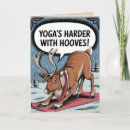 Search for funny yoga holiday cards Reindeer