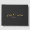 Recherche de black gold wedding guest books Minimaliste