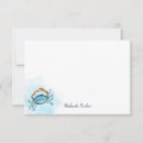Search for crabs note cards Beach