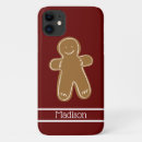 Search for gingerbread man iphone cases Red