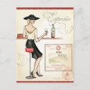 Search for women wine postcards Red