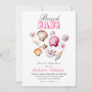 Search for beach babe invitations Pink