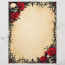 Search for skull stationery paper Halloween