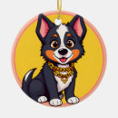 Search for cartoon dog ornaments Happy