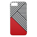 Search for red and white lines iphone cases Simple