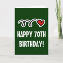 Search for cute 70th cards Happy