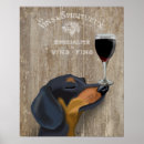 Search for vin posters Dog with wine