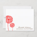 Search for red horizontal note cards Flowers