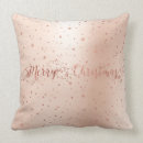 Search for rose gold christmas pillows Pink