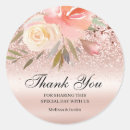 Search for glitter wedding stickers Thank you