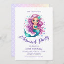 Recherche de little mermaid anniversaire invitations Sirènes
