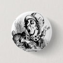 Search for mad hatters buttons Illustration