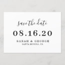 Search for chic save the dates Black and white