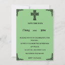 Search for celtic cross wedding invitations Green