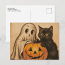 Search for spooky cat postcards Cute ghost