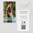 Recherche de photographe numérique cartes visite Contact numérique scannable