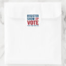 Search for register to vote stickers President