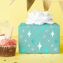 Search for retro 50s wrapping paper Teal