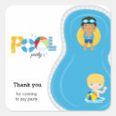 Search for swim party stickers Kids pool party