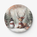 Search for christmas deer plates Snow