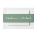 Search for christmas wedding invitation belly bands Elegant