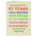 Search for eighty seven cards 87th