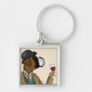Search for snob keychains Dog with wine