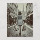 Recherche de style parisien cartes postales Tour eiffel