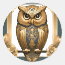 Search for round owl stickers Retro