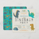 Search for dinosaur square invitations Modern
