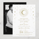 Recherche de lune de soleil invitations Vintage