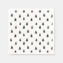 Search for christmas trees napkins Black and white