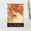 Search for art nouveau birthday cards Happy
