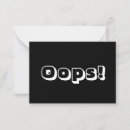 Search for oops cards Typography