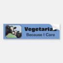 Search for vegetarians bumper stickers Animal rights