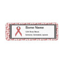 Search for breast cancer survivor return address labels Pink