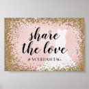 Search for share the love wedding signs Gold