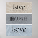 Search for live laugh love posters Grey