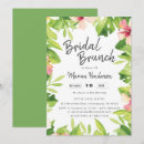 Search for palm leaf bridal shower invitations Hawaiian