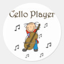 Search for cello player stickers Music