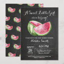 Search for watermelon baby shower invitations Pink and green