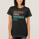 Search for november birthday tshirts 1972