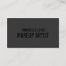 Recherche de affaires de maquilleur cartes visite Simple