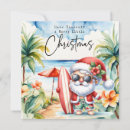Search for surfing santa christmas cards Claus