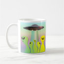 Search for green alien mugs Cartoon